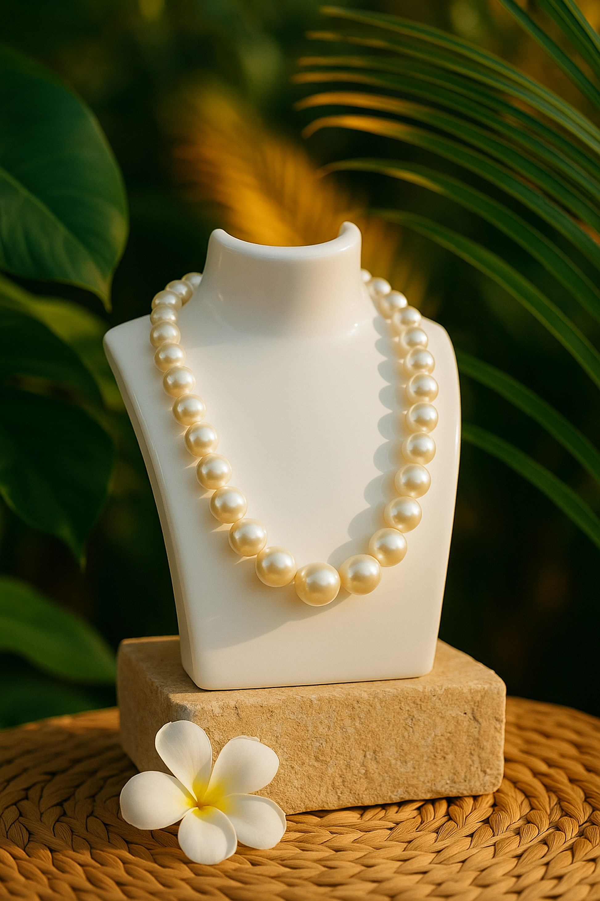 Ombre pearl necklace for Haldi or Mehendi functions, trending bridal jewellery with sunset colours – Flamingo Accessories India
