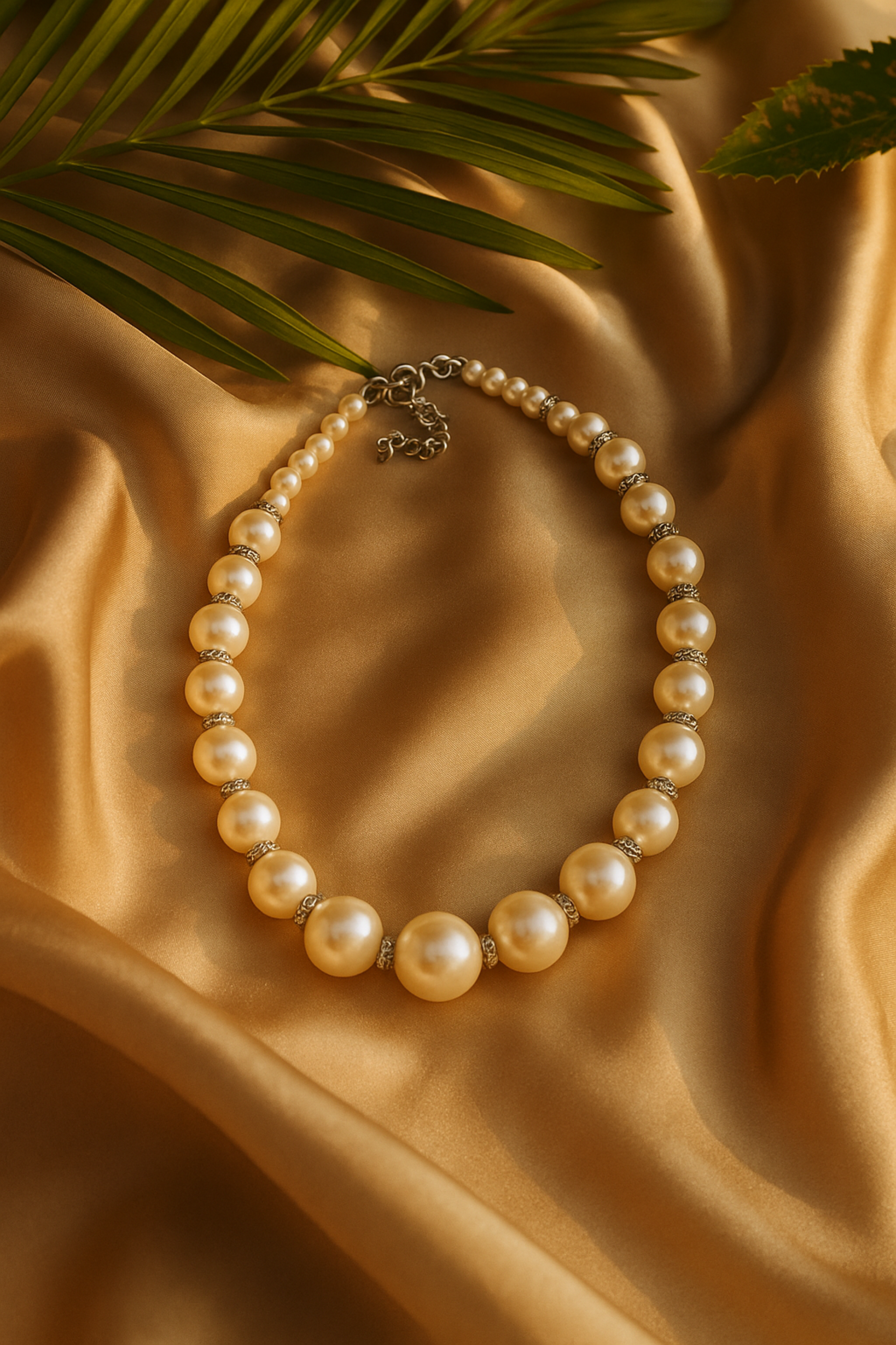 Elegant pearl drop necklace for Indian festive occasions and party wear, dainty gold and pearl jewellery – Flamingo India