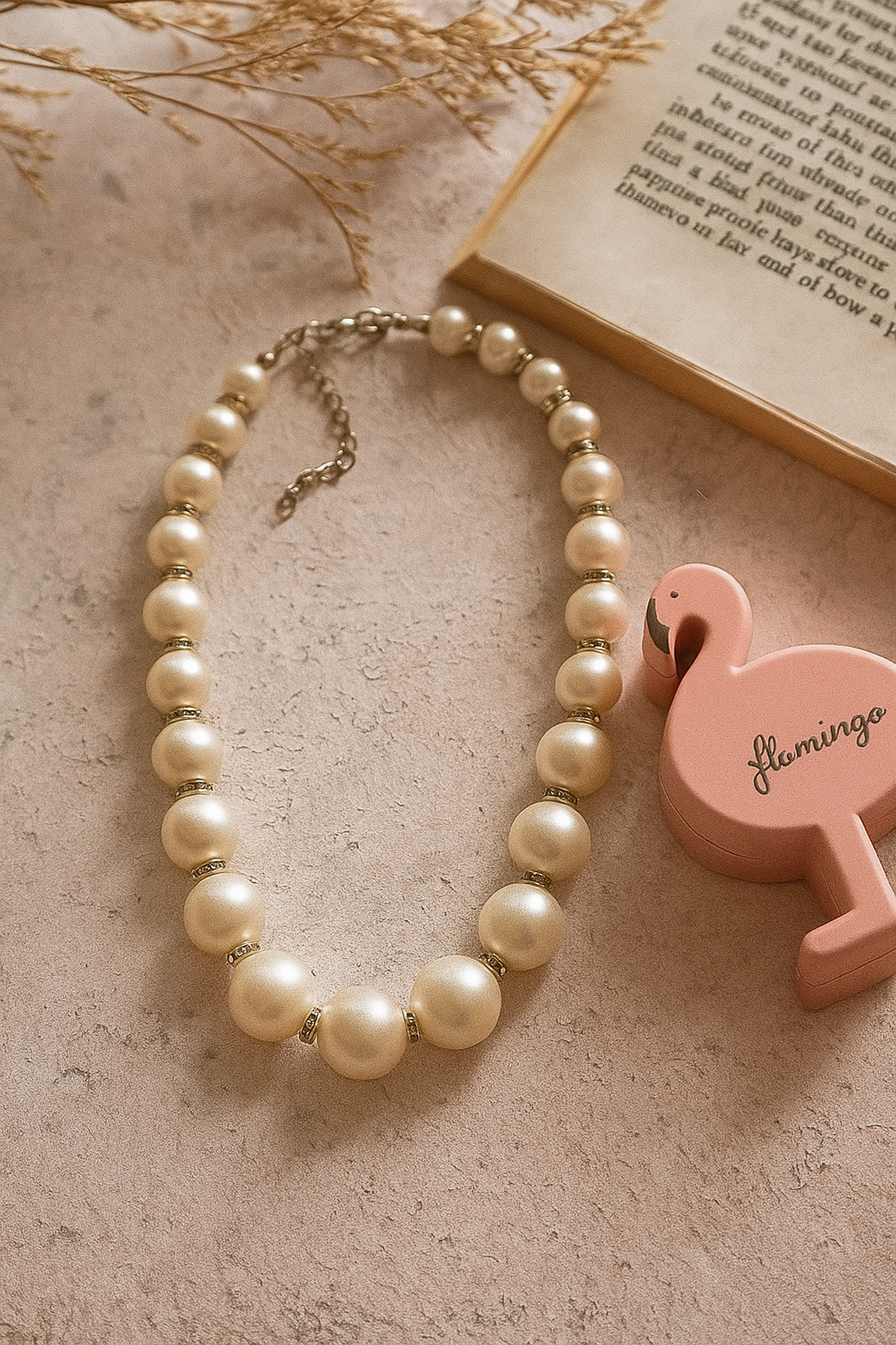 Elegant pearl drop necklace for Indian festive occasions and party wear, dainty gold and pearl jewellery – Flamingo India