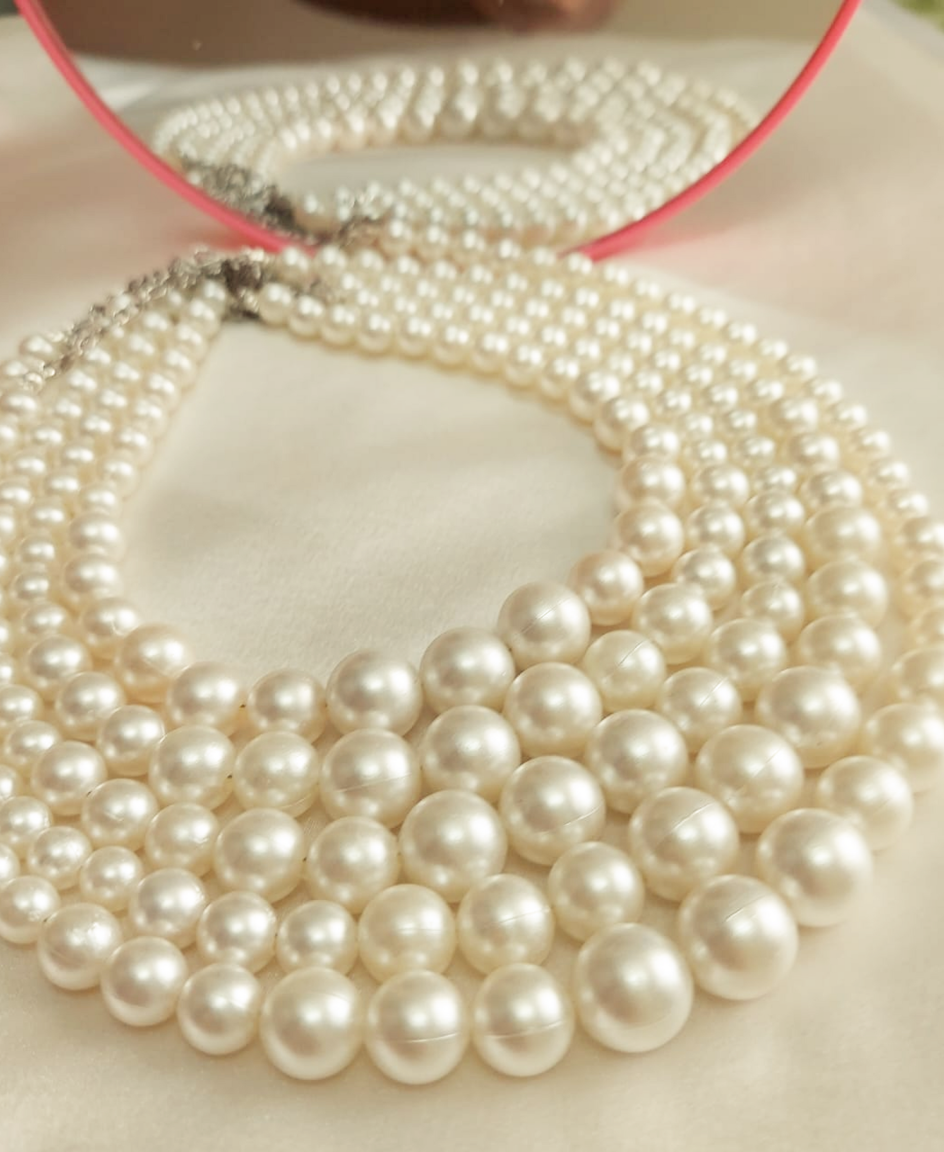 ocean blue pearl necklace
summer jewellery india
beach necklace for women
aqua toned accessories