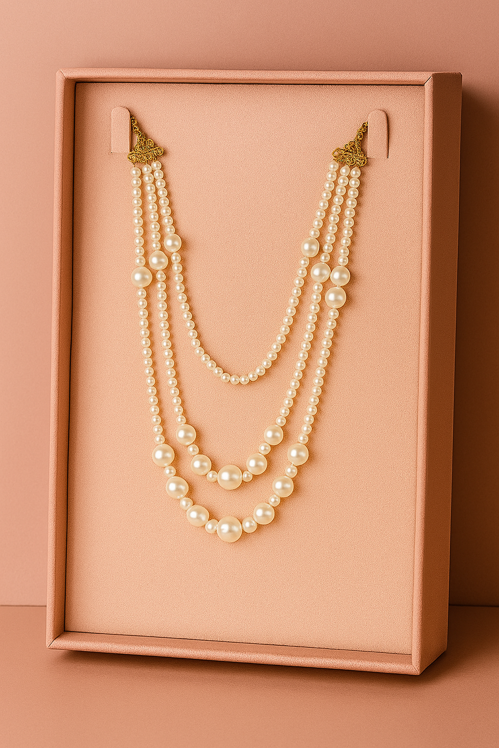 Pink baroque pearl necklace for Indian weddings, perfect for bridesmaids or ethnic day look – Flamingo Jewellery