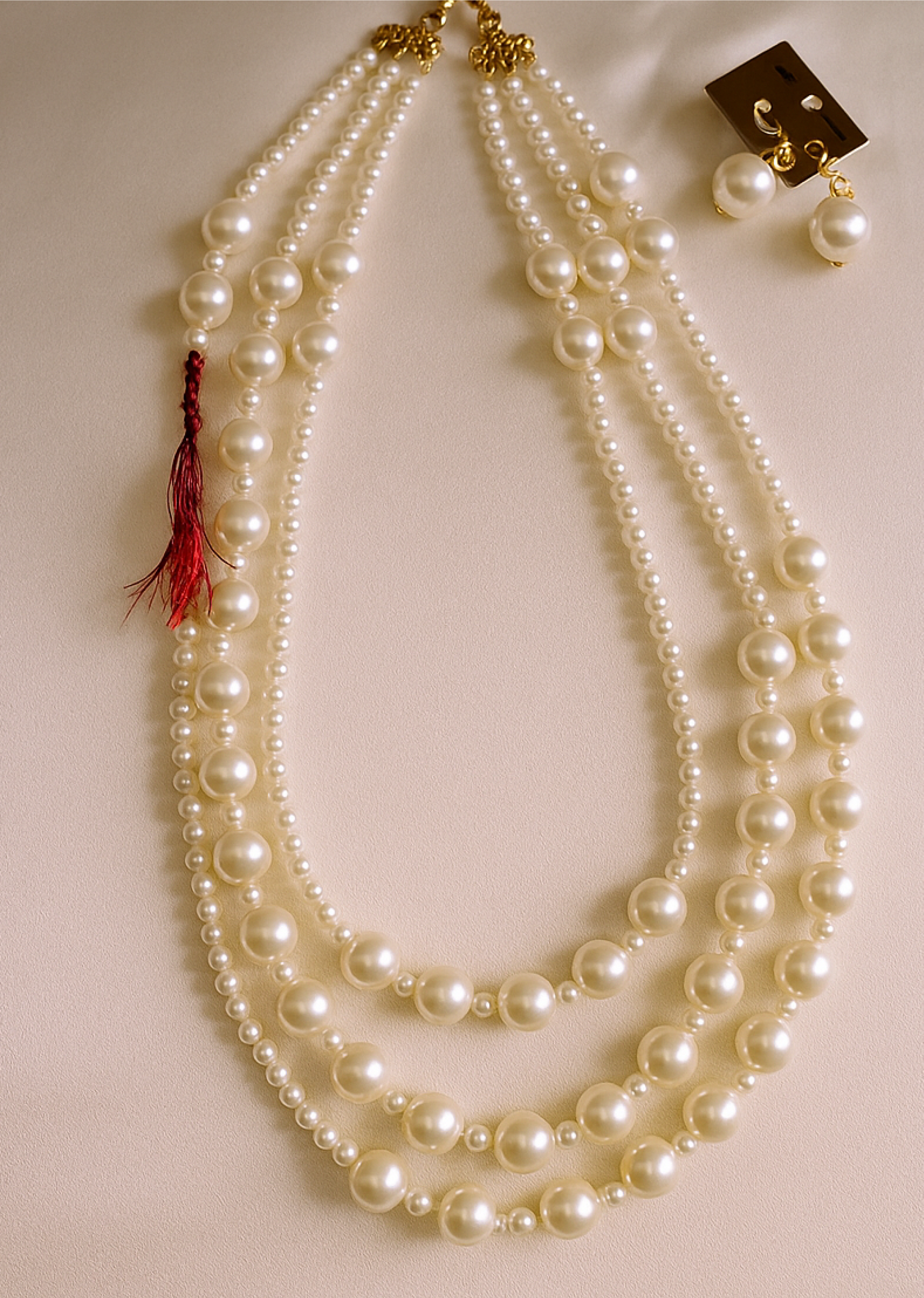 Pink baroque pearl necklace for Indian weddings, perfect for bridesmaids or ethnic day look – Flamingo Jewellery