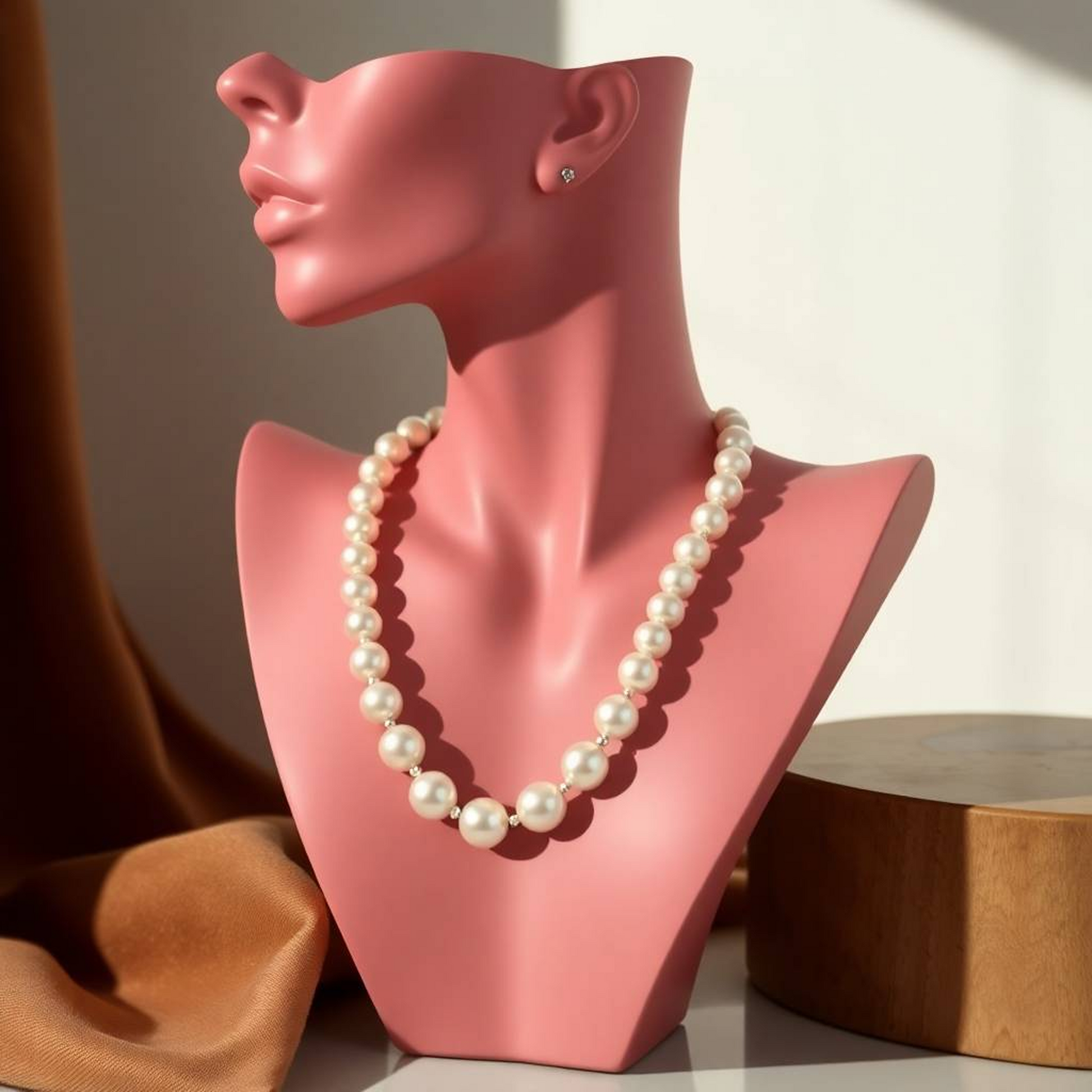 Ombre pearl necklace for Haldi or Mehendi functions, trending bridal jewellery with sunset colours – Flamingo Accessories India