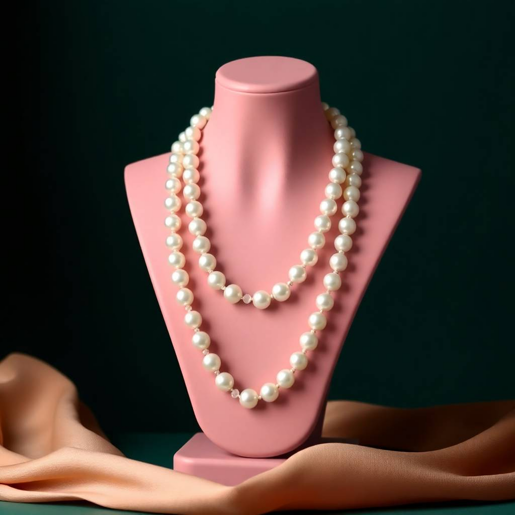 Ombre pearl necklace for Haldi or Mehendi functions, trending bridal jewellery with sunset colours – Flamingo Accessories India